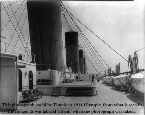 Pre-Titanic loss, Olypic-class boatdeck