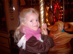 Elizabeth on a merry-go-round 2008
